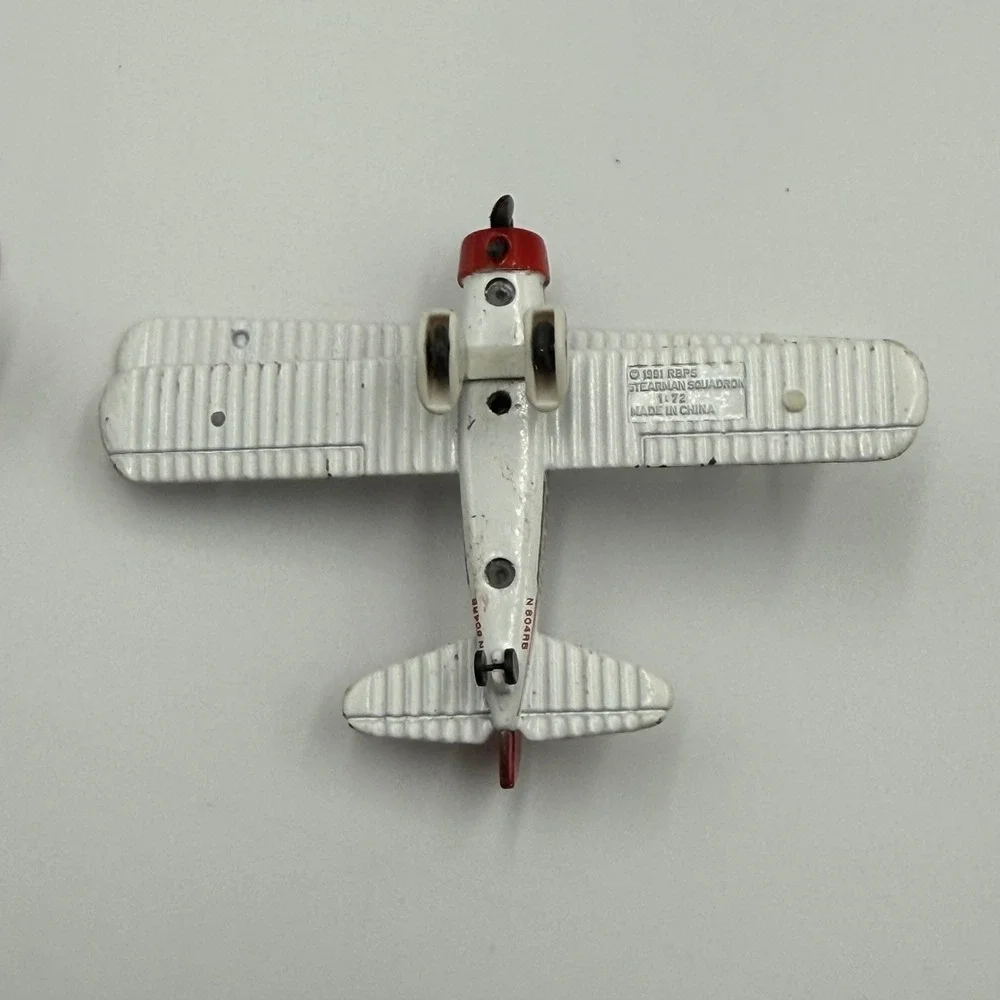 Vintage 1991 Red Baron Pizza Stearman‎ Squadron 1:72 Diecast Bi-Plane Set 4-Pack